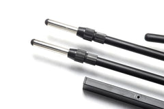 Close-up of the stainless steel cargo and pet barrier components