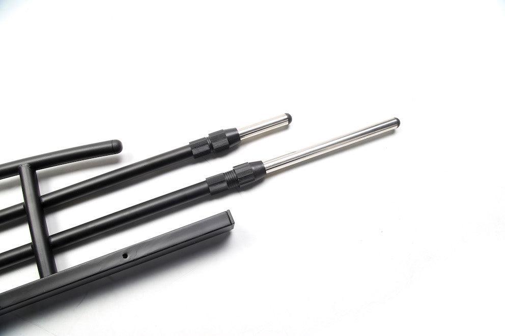 Stainless steel mounting hardware for the cargo and pet barrier