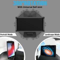 360-degree rotating tablet holder for adjustable viewing angles