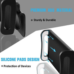 ABS tablet holder with silicone grips to protect tablets and mobile devices